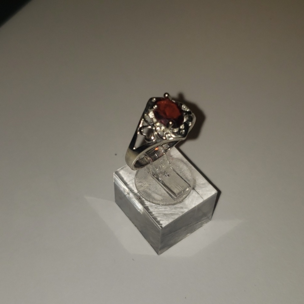 925 silver red ring - Picture 4 of 4